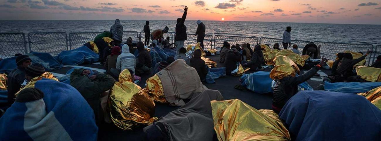 refugiés on boat