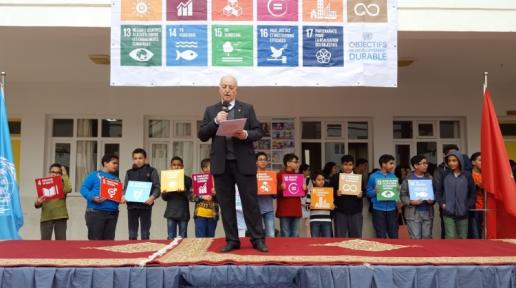 ​  United Nations Information Center (UNIC ) Rabat celebrates World Water Day with students (Photo: UNIC Rabat) ​  ​